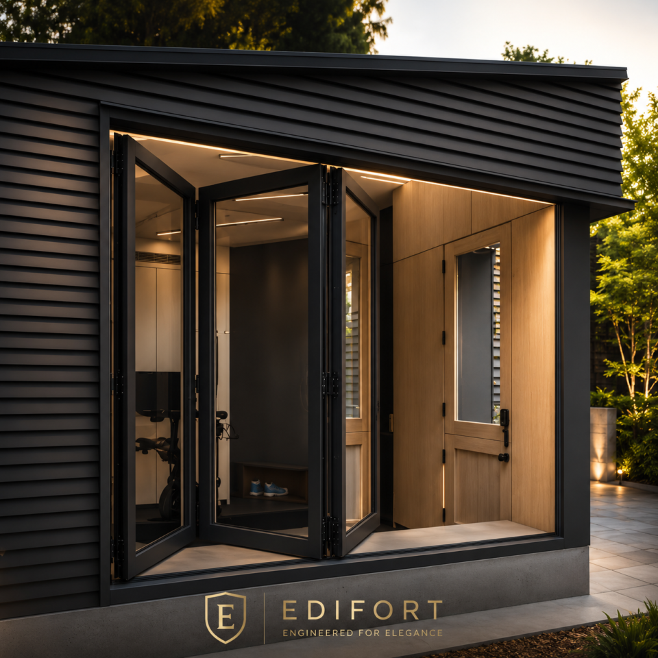 Luxury Aluminum Bifold Window 96" W x 48" H – Energy Efficient | Edifort