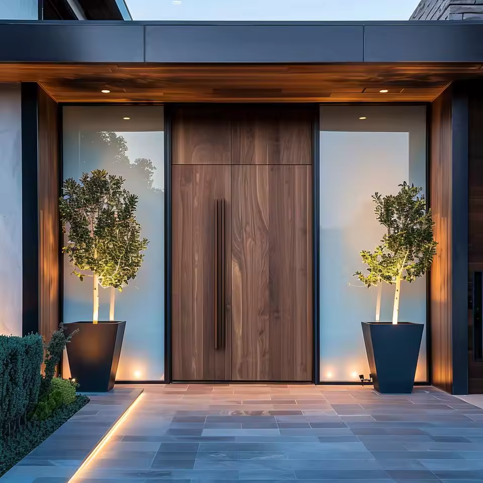 Edifort Limited Edition Modern Aluminum Front Door – Security Pivot Entrance Gate for Homes (Model #32)