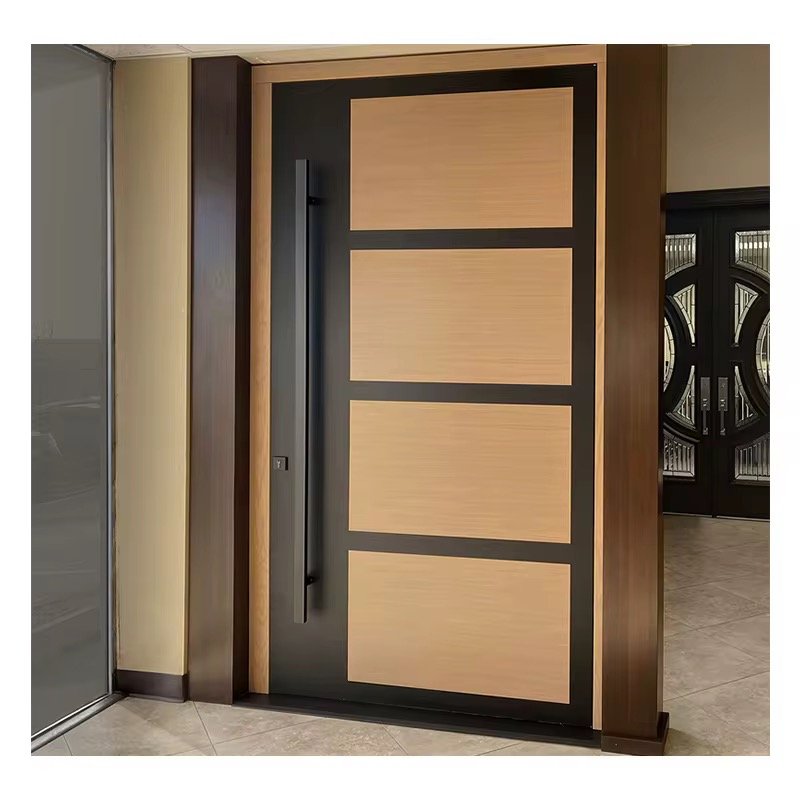 Edifort Limited Edition Modern Aluminum Front Door – Security Pivot Entrance Gate for Homes (Model #43)