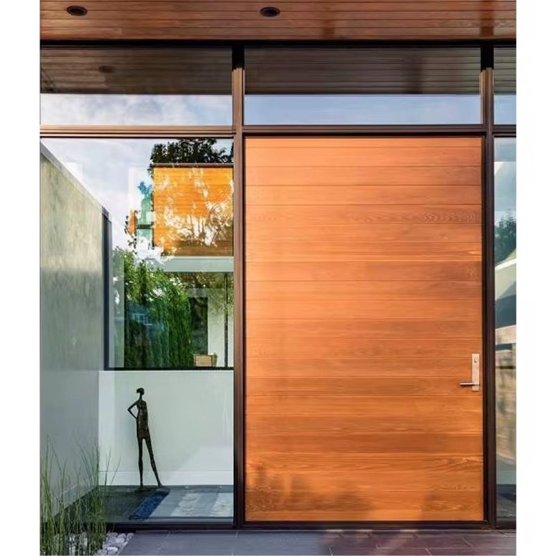 Edifort Limited Edition Modern Aluminum Front Door – Security Pivot Entrance Gate for Homes (Model #46)