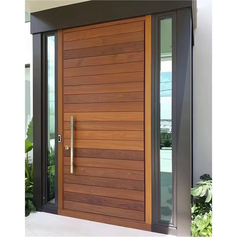 Edifort Limited Edition Modern Aluminum Front Door – Security Pivot Entrance Gate for Homes (Model #47)