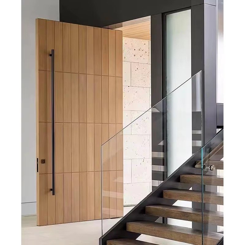 Edifort Limited Edition Modern Aluminum Front Door – Security Pivot Entrance Gate for Homes (Model #49)