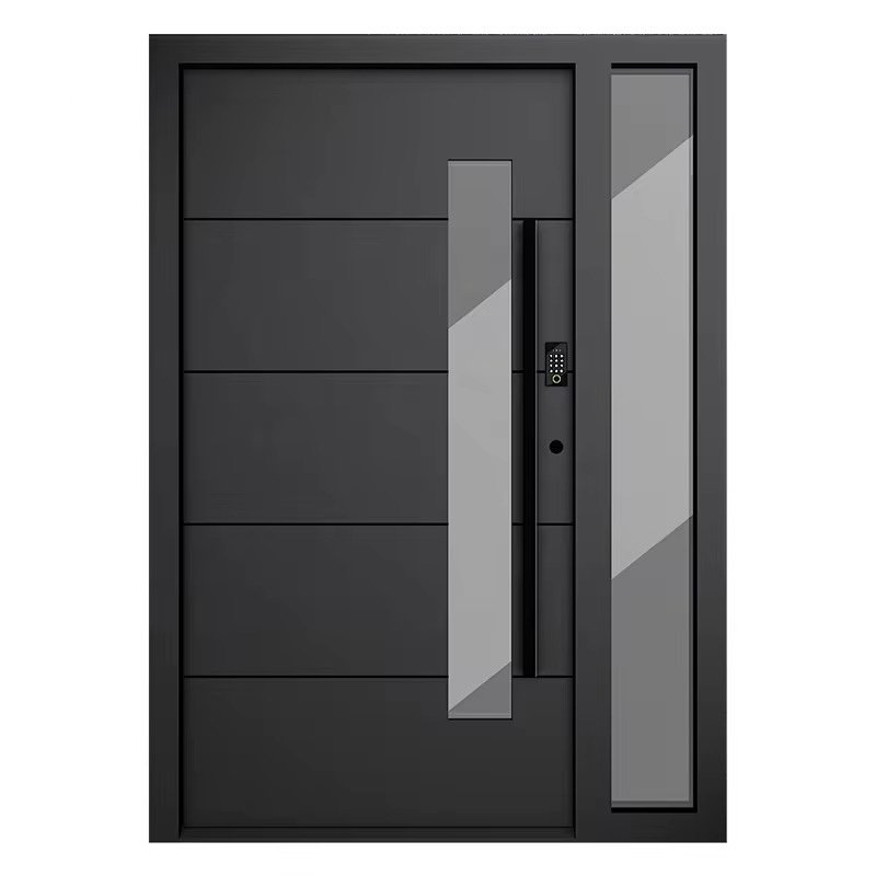 Edifort Limited Edition Modern Aluminum Front Door – Security Pivot Entrance Gate for Homes (Model #51)