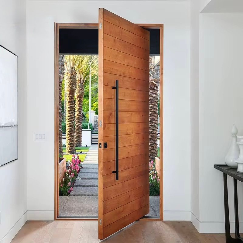 Edifort Limited Edition Modern Aluminum Front Door – Security Pivot Entrance Gate for Homes (Model #57)