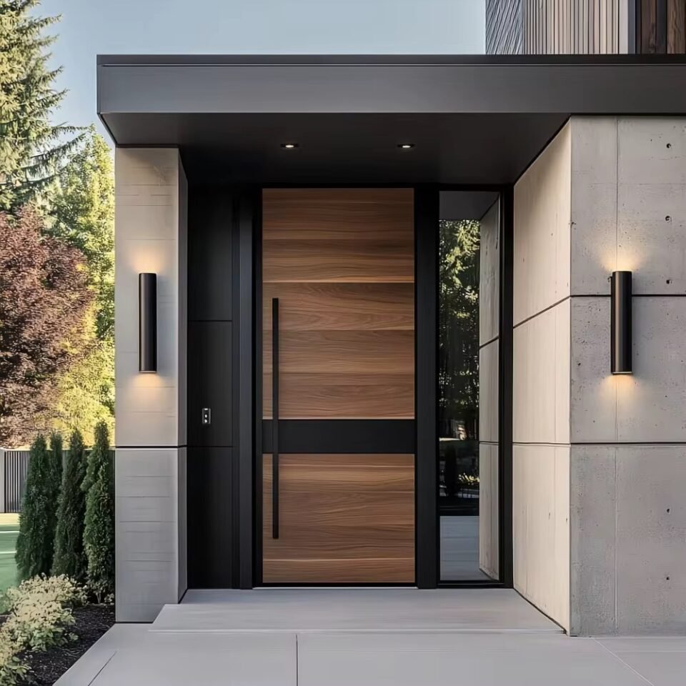 Edifort Limited Edition Modern Aluminum Front Door – Security Pivot Entrance Gate for Homes (Model #58)