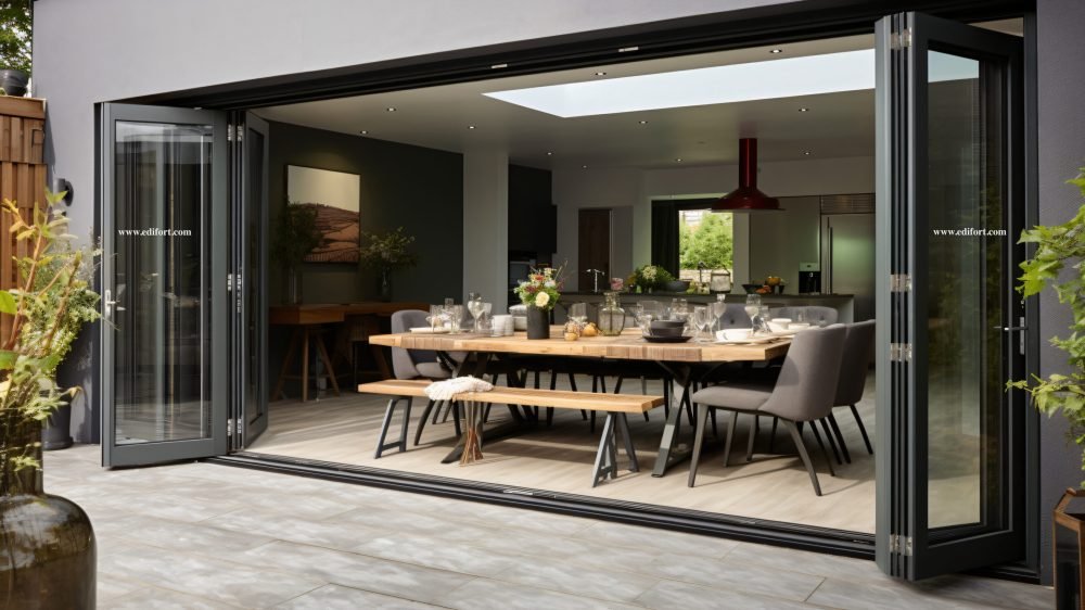 The chic modern bifold doors